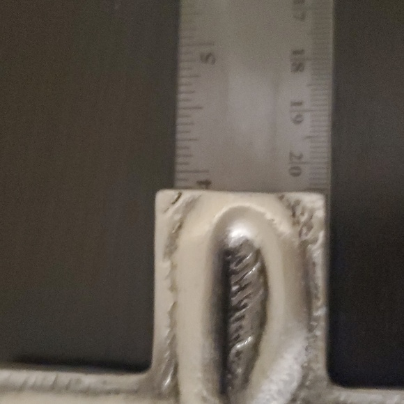 Cross Silver Tone Rustic Mexico - Picture 5 of 6